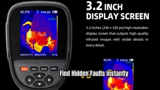 HT-18+ Handheld Thermal Imaging Camera with 12μm Ultra Sensitive Detector 56° Viewing